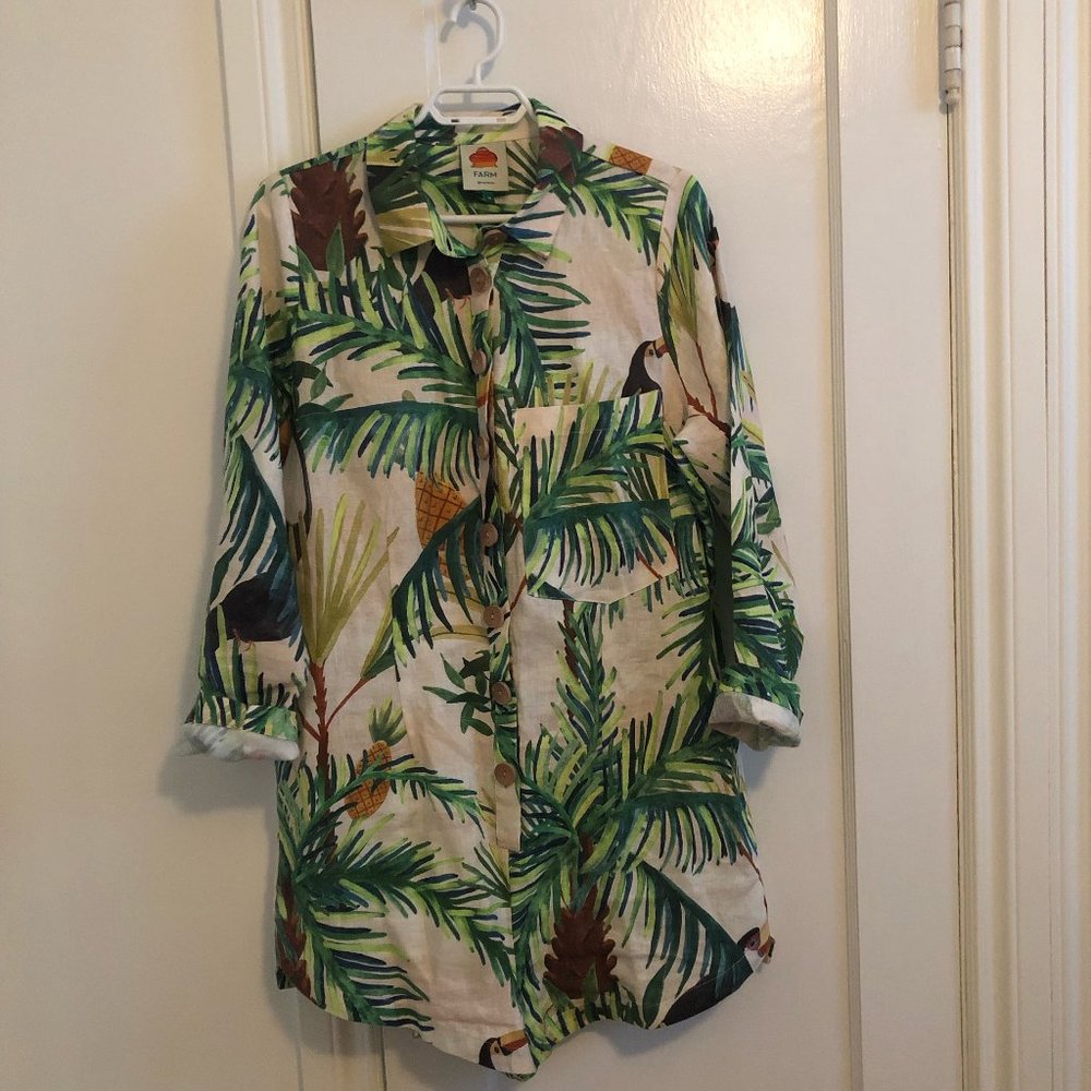 FarmRio Toucan Paradise Romper, Size M